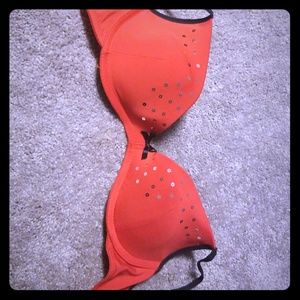 Joe boxer red black and bling bralette